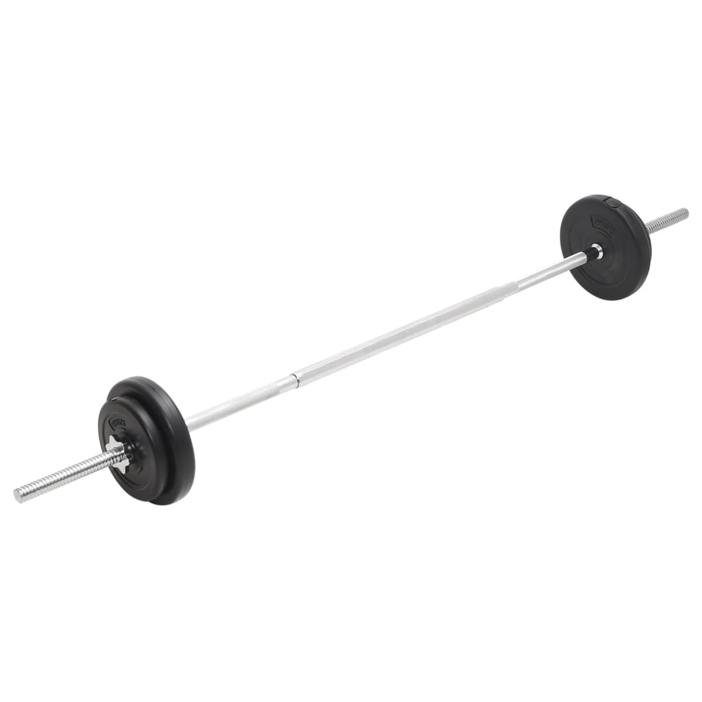 vidaXL Sztanga i hantle z zestawem obciążeń, 30 kg