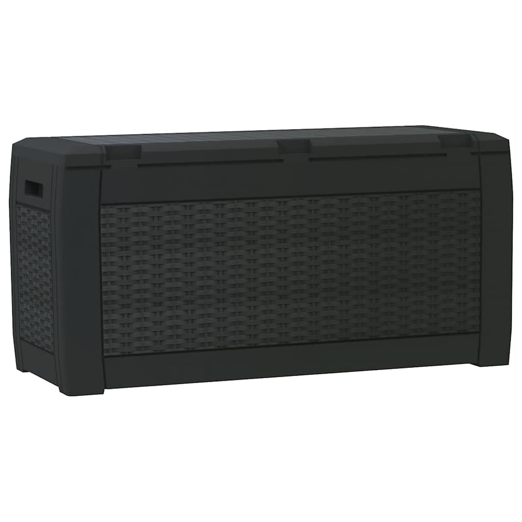 vidaXL Skrzynia ogrodowa, antracytowa, 119x48x60 cm, polipropylen