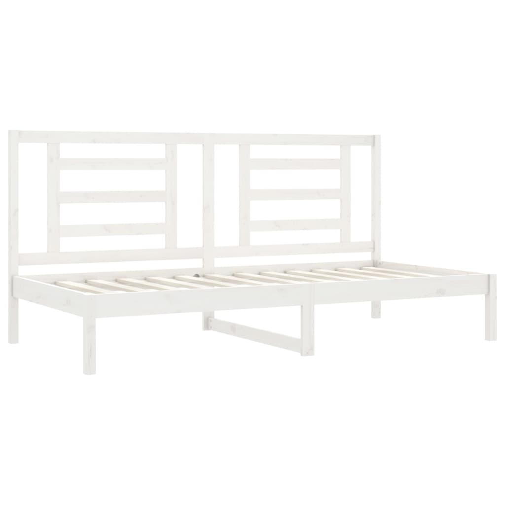 vidaXL Łóżko dzienne bez materaca, białe, 80x200 cm, drewno sosnowe