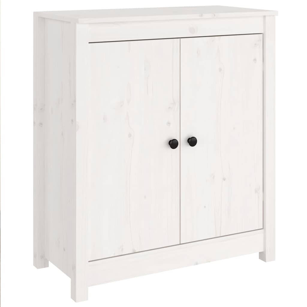 vidaXL Szafki, 2 szt., białe, 70x35x80 cm, lite drewno sosnowe