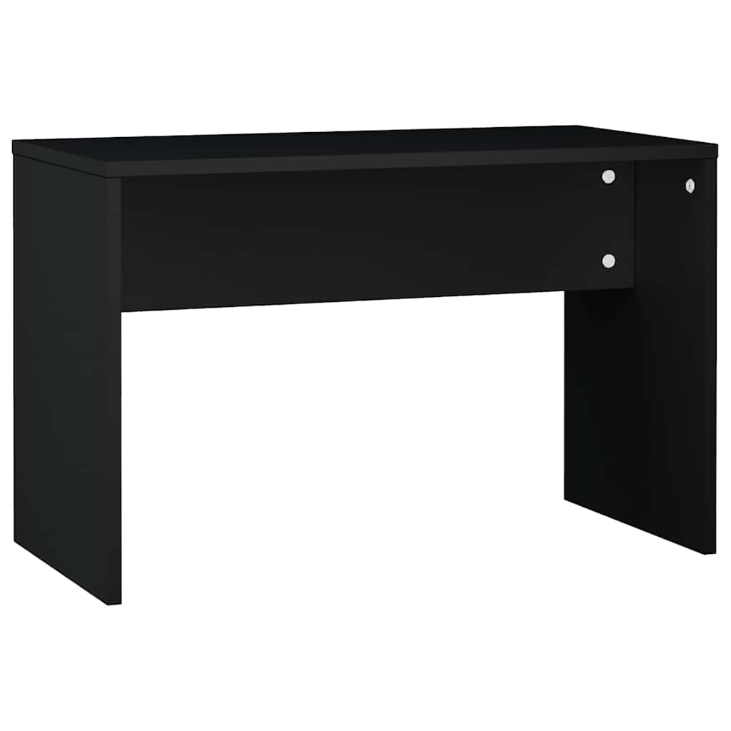 vidaXL Toaletka z LED, czarna, materiał drewnopochodny
