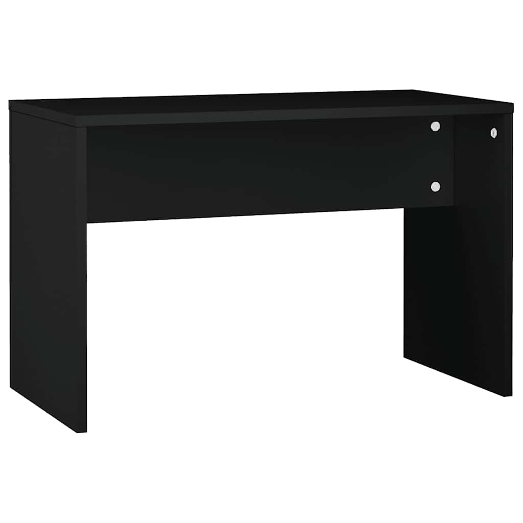 vidaXL Toaletka z LED, czarna, materiał drewnopochodny