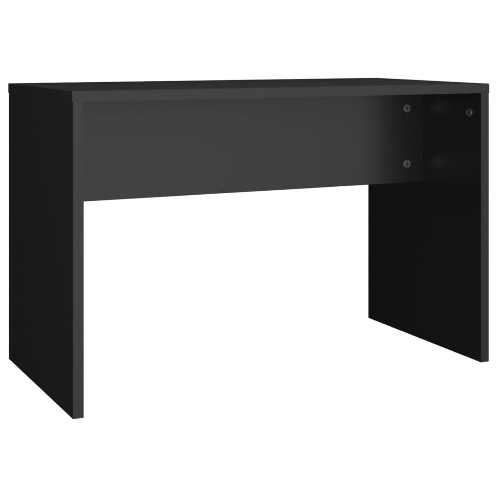 vidaXL Toaletka z LED, czarna, materiał drewnopochodny