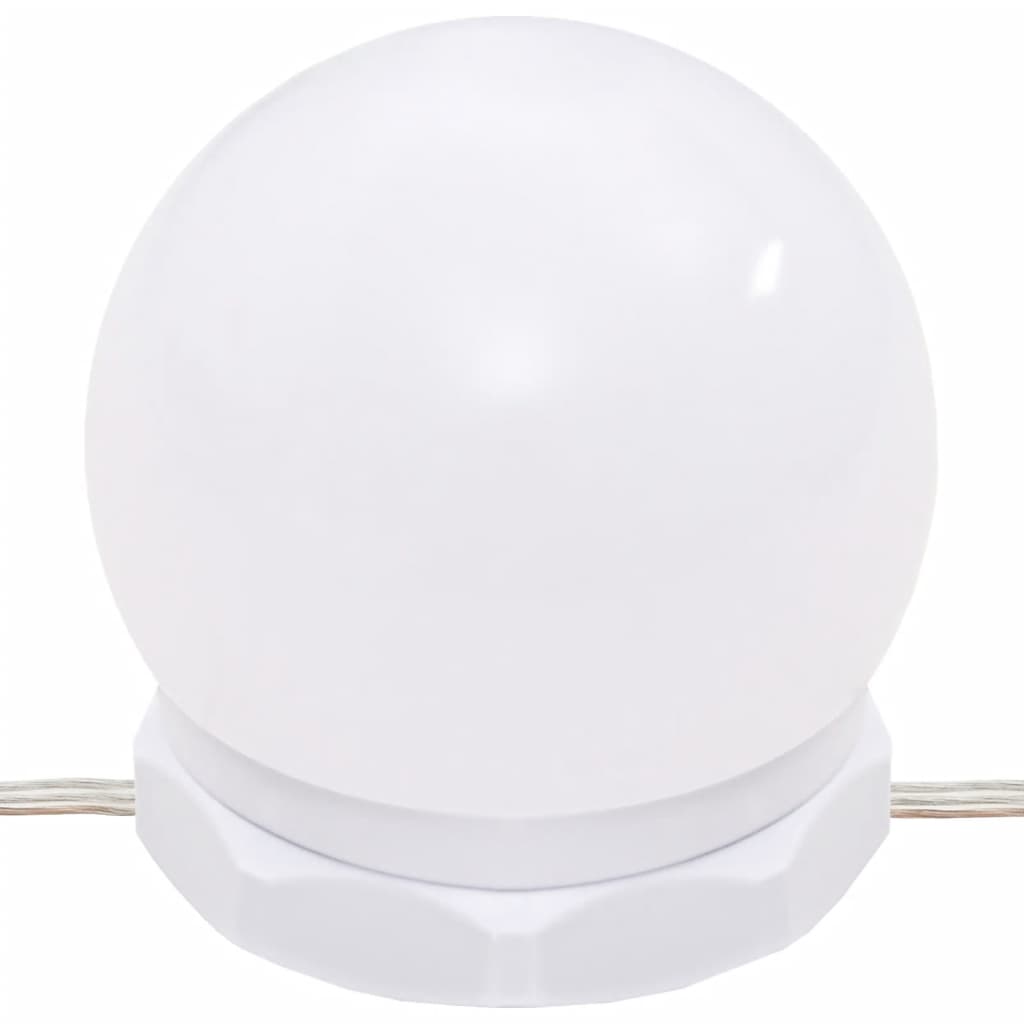 vidaXL Toaletka z LED, czarna, materiał drewnopochodny