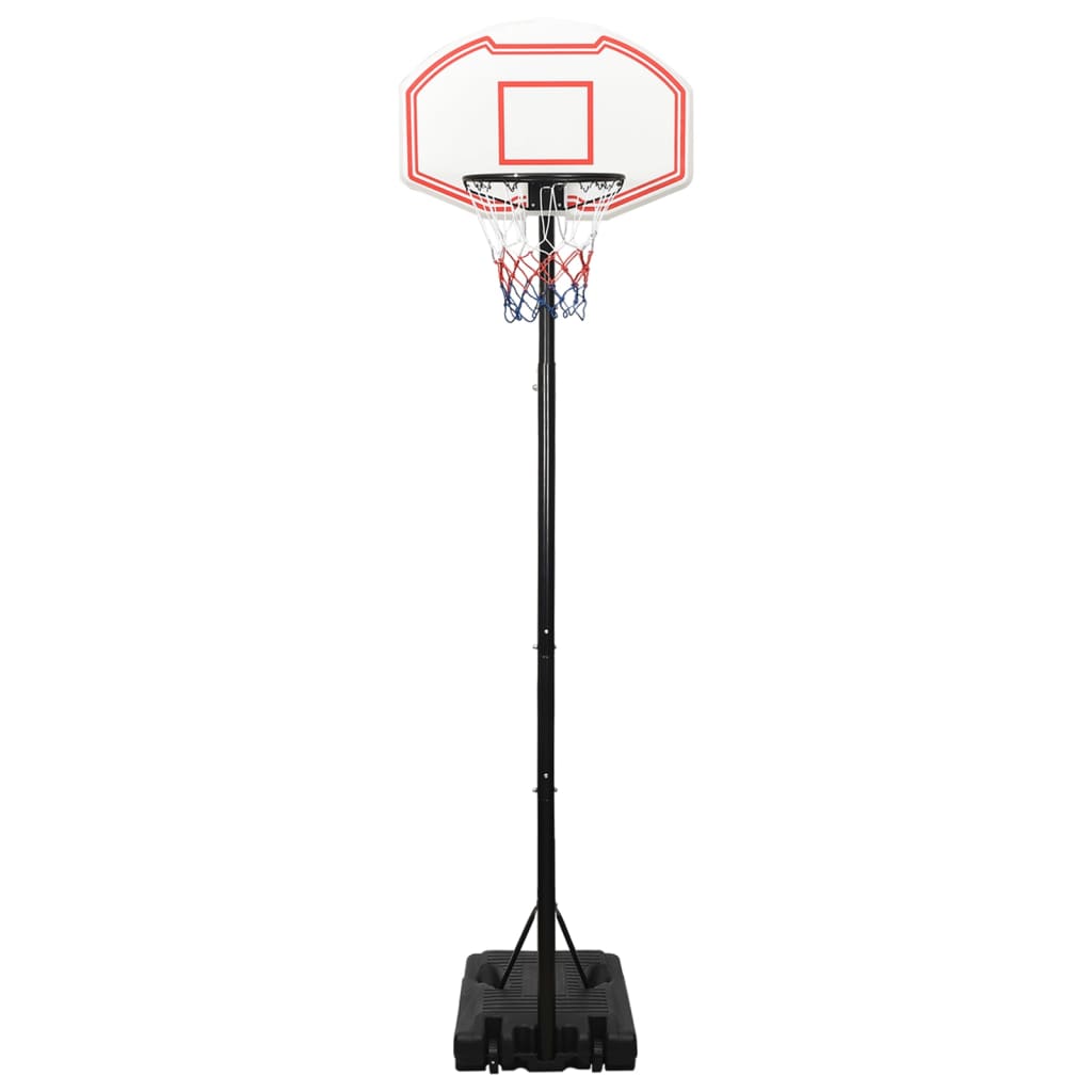 vidaXL Stojak do koszykówki, biały, 282-352 cm, polietylen
