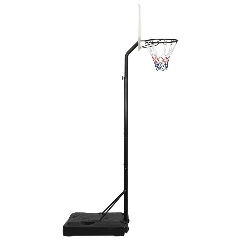vidaXL Stojak do koszykówki, biały, 282-352 cm, polietylen
