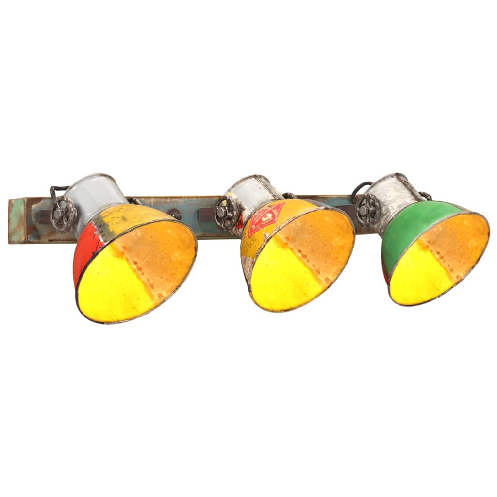 vidaXL Industrialna lampa ścienna, kolorowa, 65x25 cm, E27