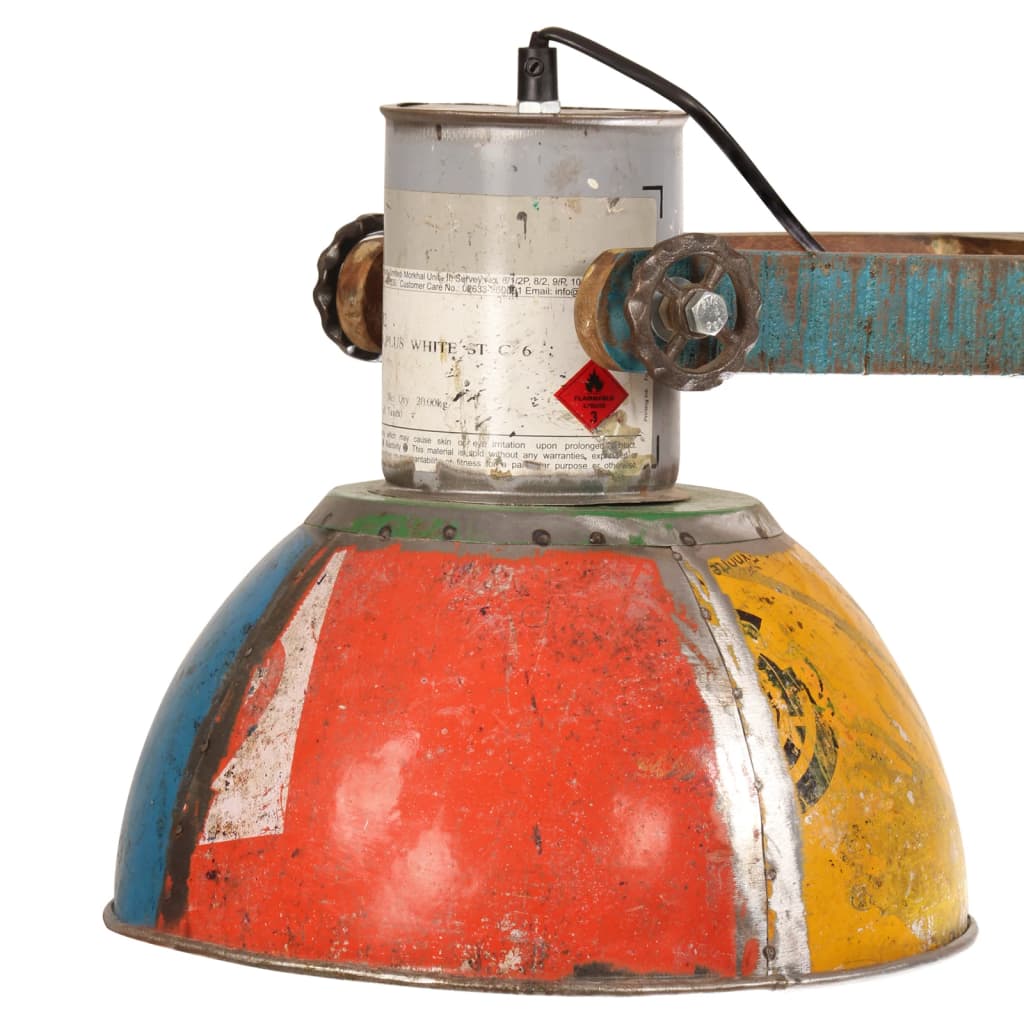 vidaXL Industrialna lampa wisząca, 25 W, kolorowa, 111 cm, E27