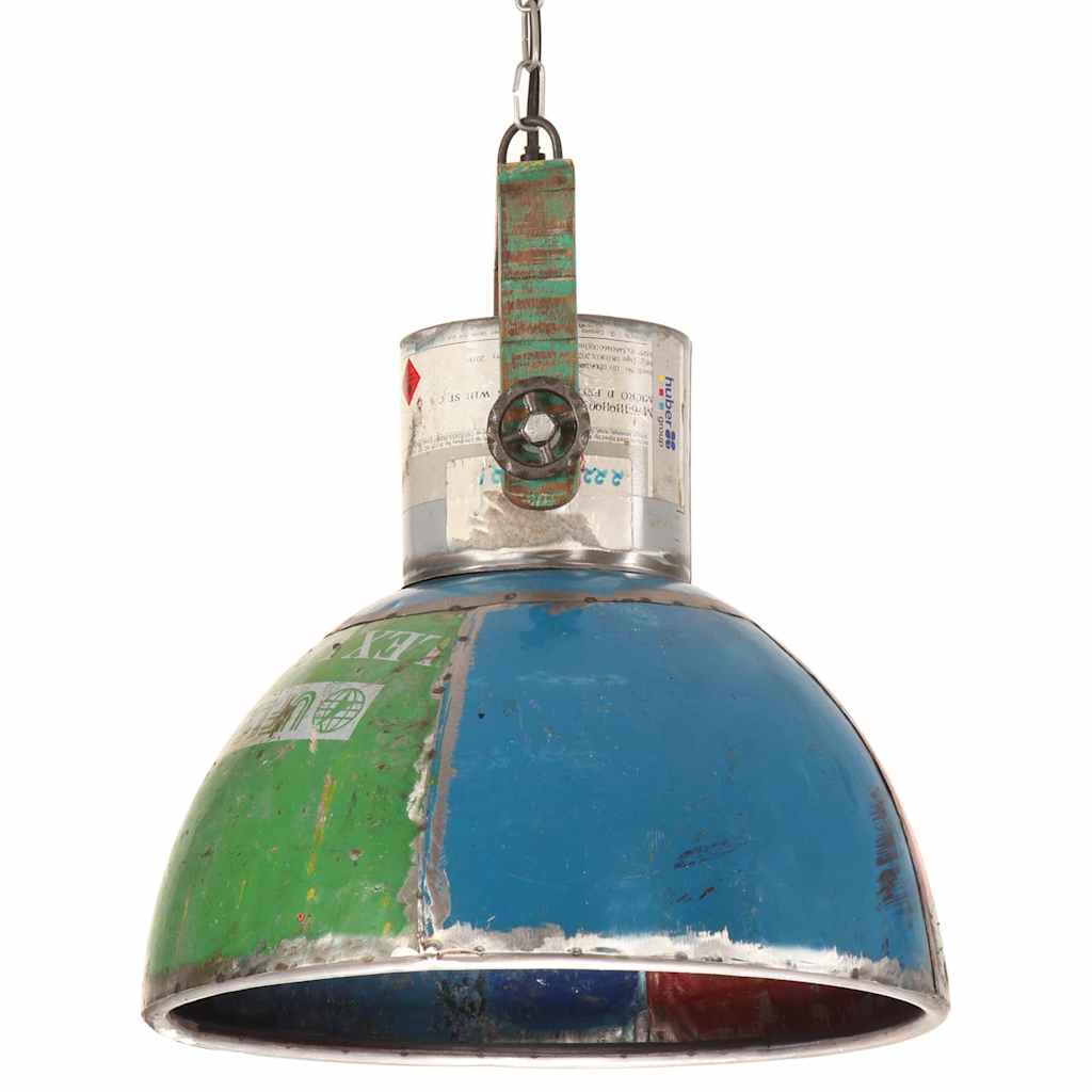 vidaXL Industrialna lampa wisząca, 25 W, kolorowa, okrągła, 40 cm, E27