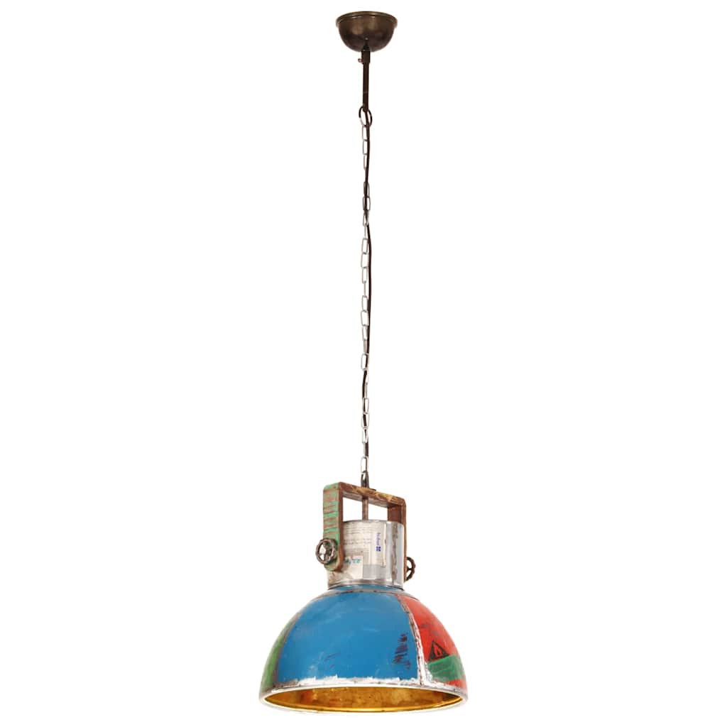 vidaXL Industrialna lampa wisząca, 25 W, kolorowa, okrągła, 40 cm, E27