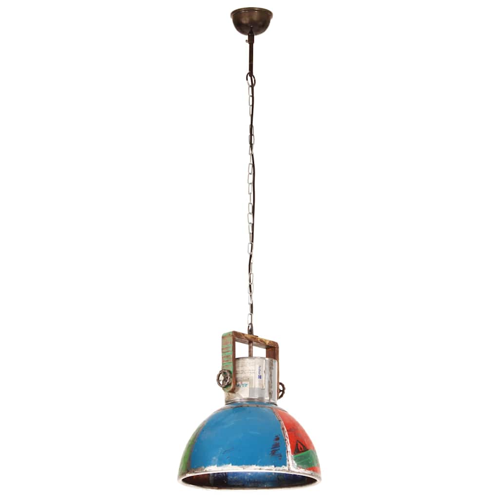 vidaXL Industrialna lampa wisząca, 25 W, kolorowa, okrągła, 40 cm, E27