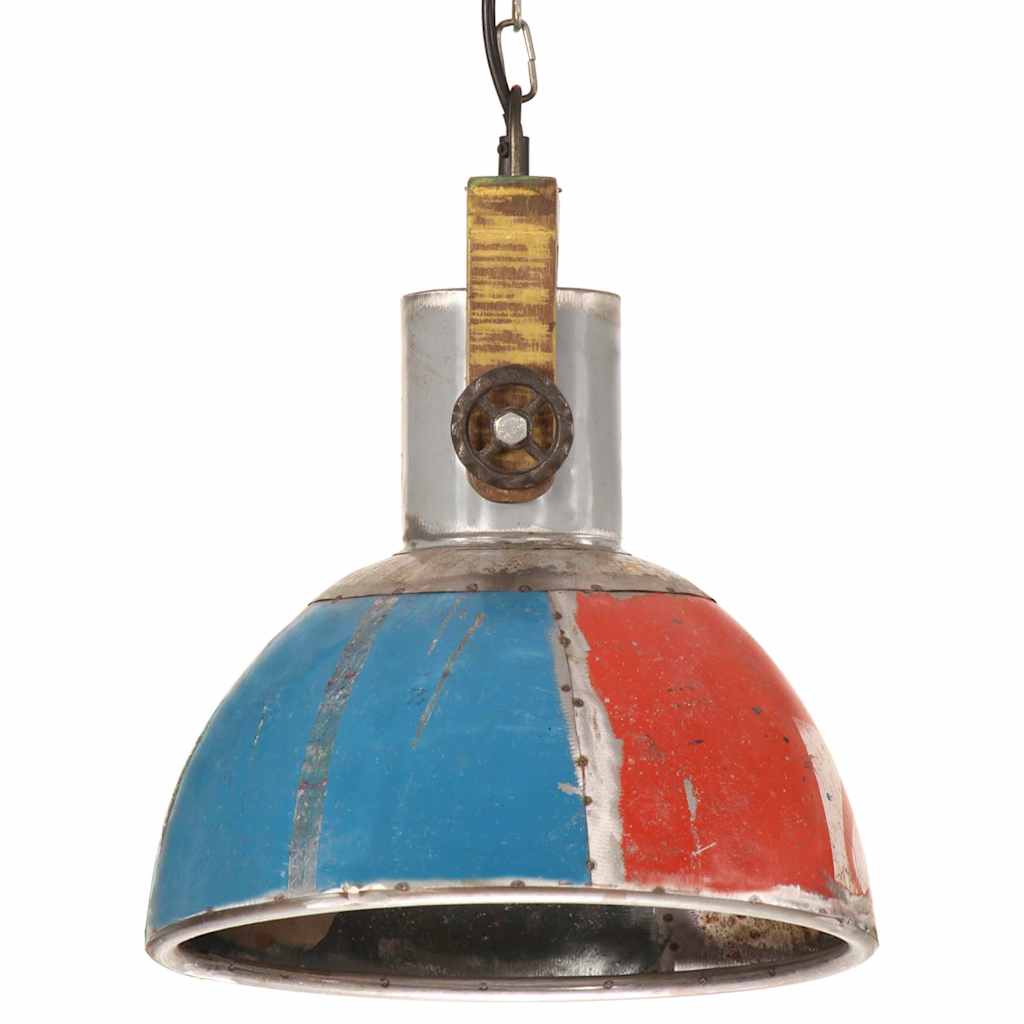 vidaXL Industrialna lampa wisząca, 25 W, kolorowa, okrągła, 30 cm, E27