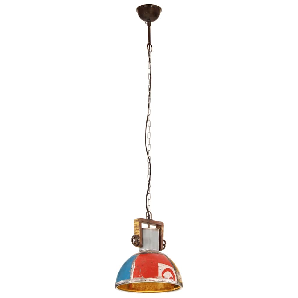 vidaXL Industrialna lampa wisząca, 25 W, kolorowa, okrągła, 30 cm, E27