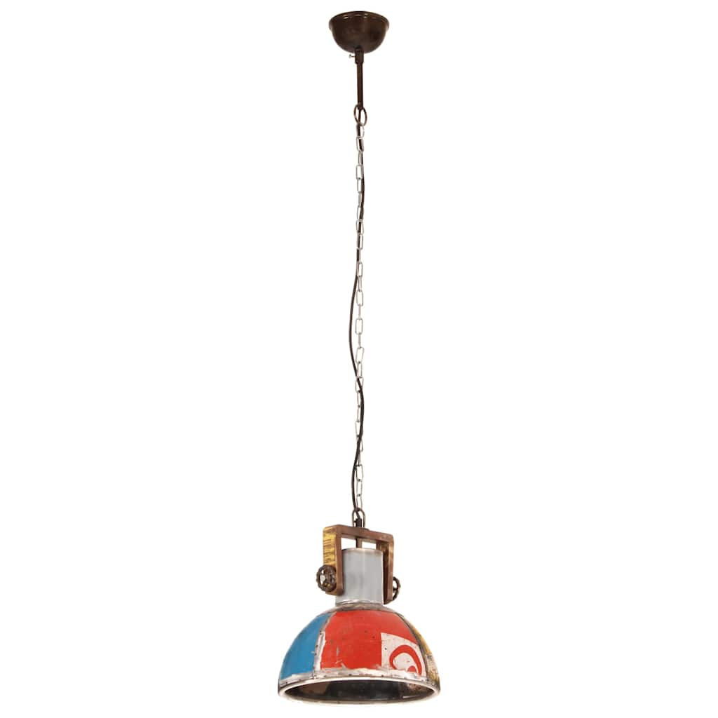 vidaXL Industrialna lampa wisząca, 25 W, kolorowa, okrągła, 30 cm, E27
