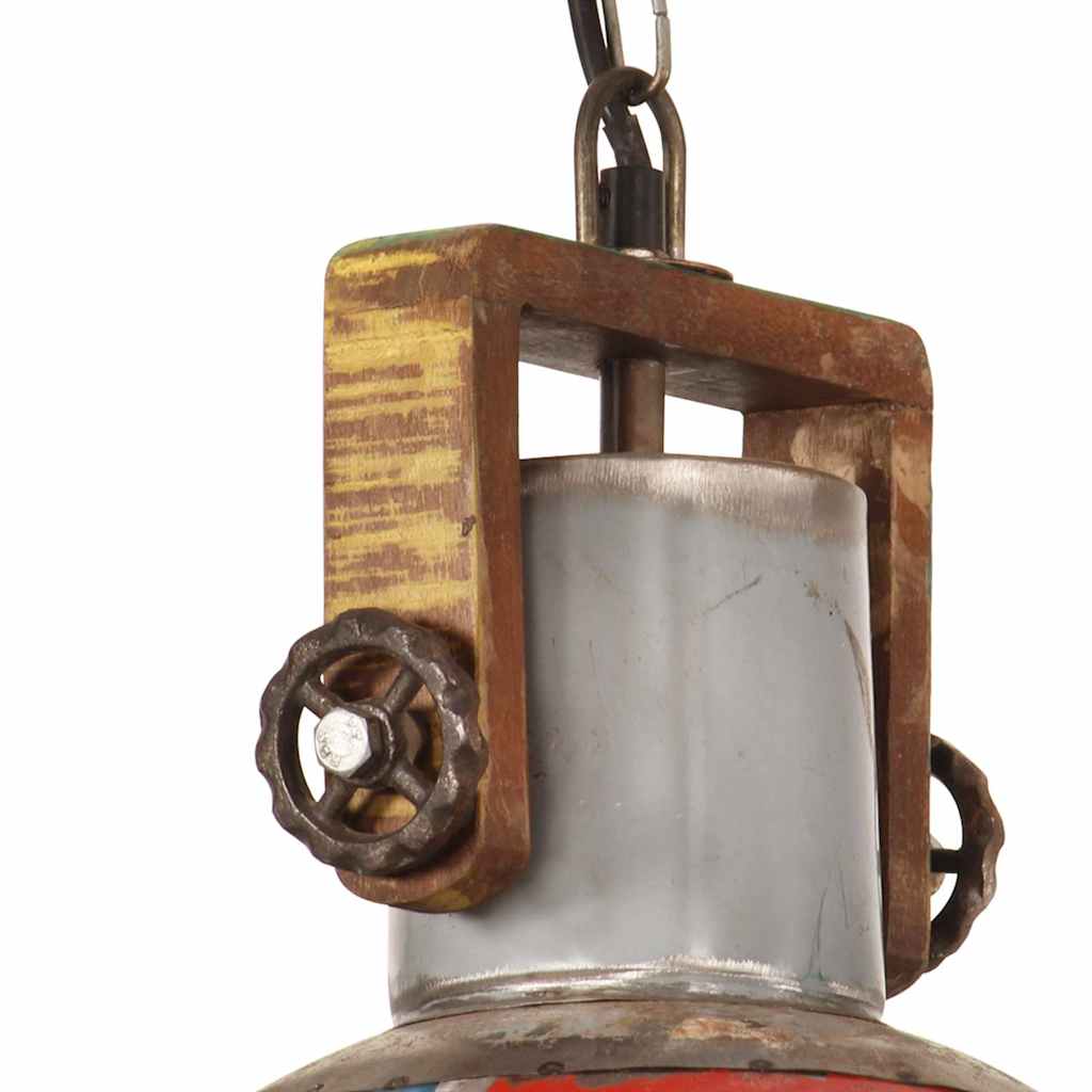 vidaXL Industrialna lampa wisząca, 25 W, kolorowa, okrągła, 30 cm, E27