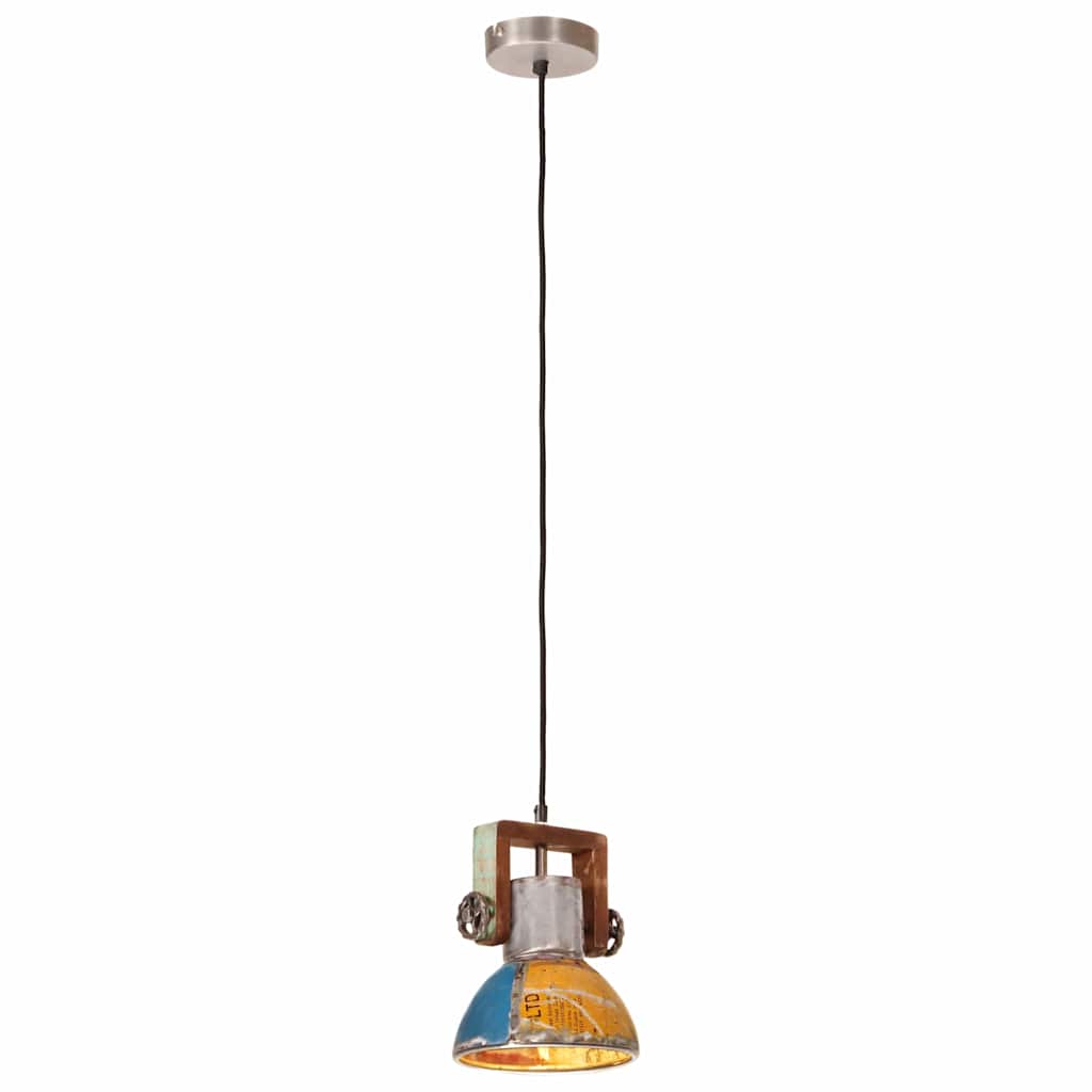 vidaXL Industrialna lampa wisząca, 25 W, kolorowa, okrągła, 19 cm, E27