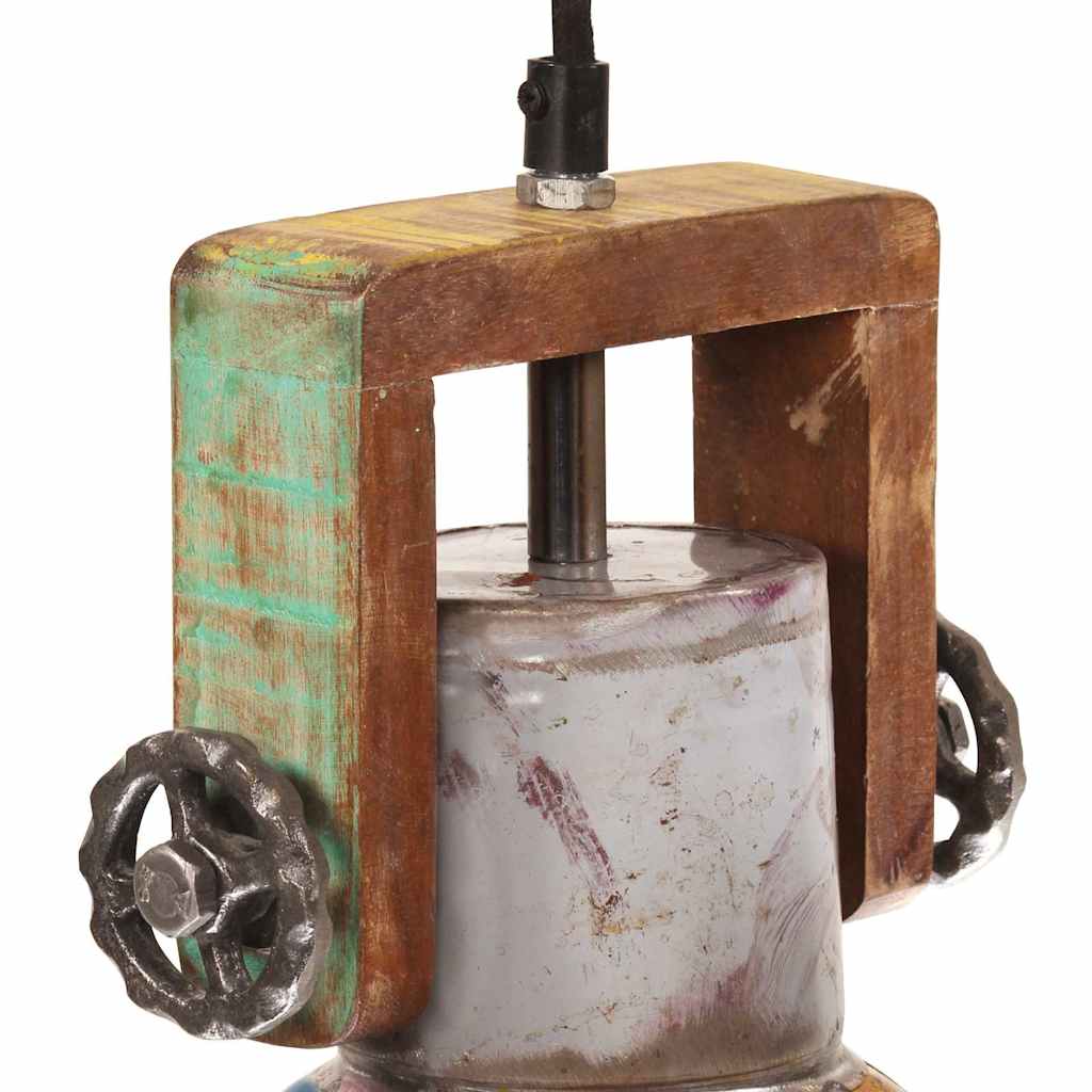 vidaXL Industrialna lampa wisząca, 25 W, kolorowa, okrągła, 19 cm, E27