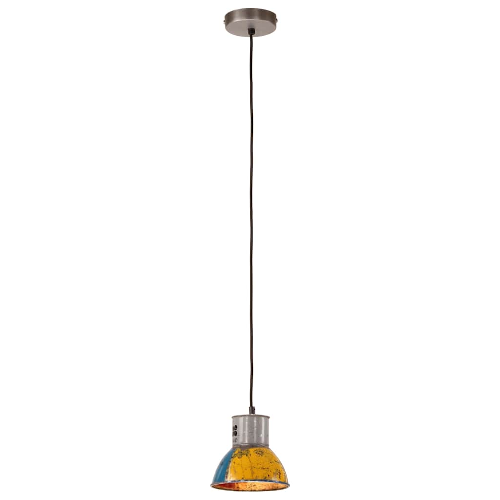 vidaXL Industrialna lampa wisząca, 25 W, kolorowa, okrągła, 17 cm, E27