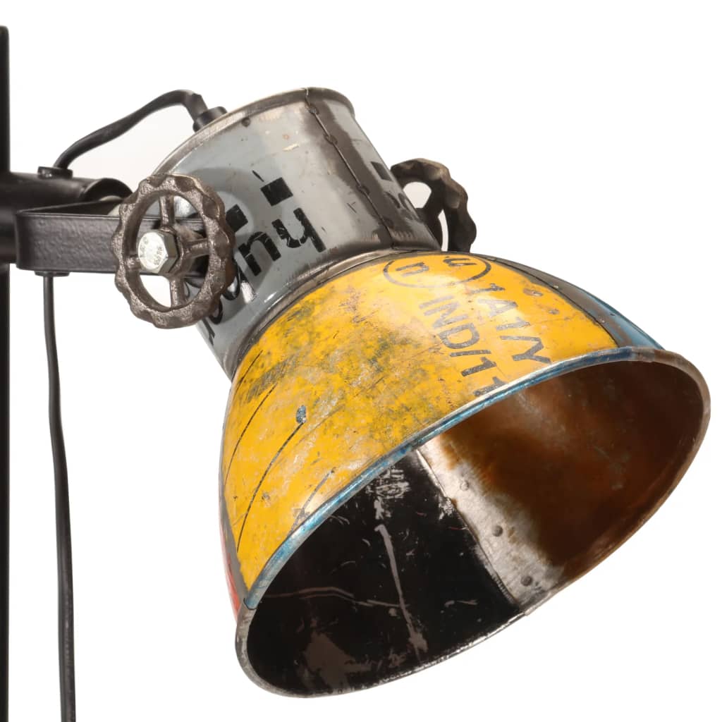 vidaXL Lampa podłogowa z 2 kloszami, kolorowa, E27