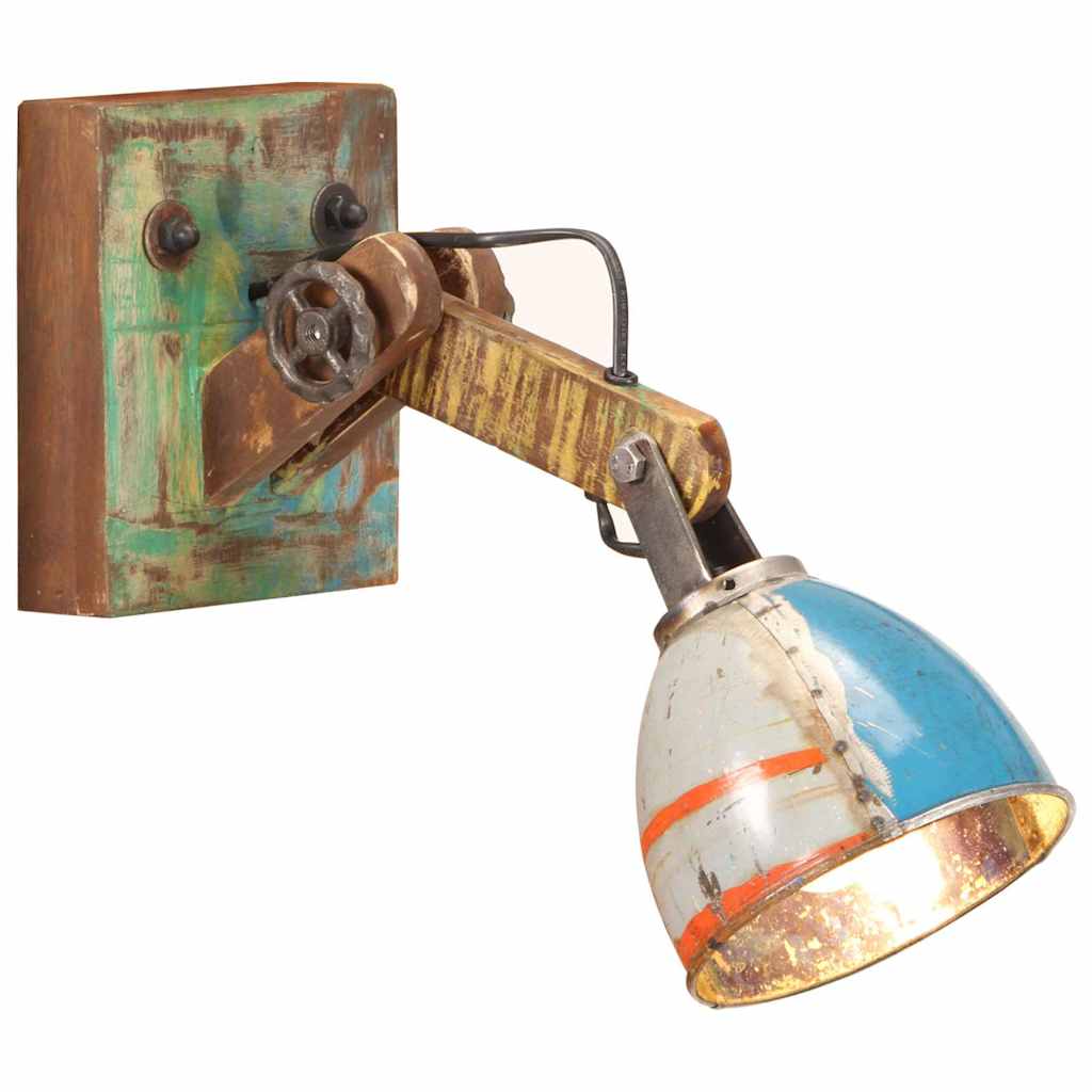 vidaXL Lampa ścienna w industrialnym stylu, kolorowa, okrągła, E27