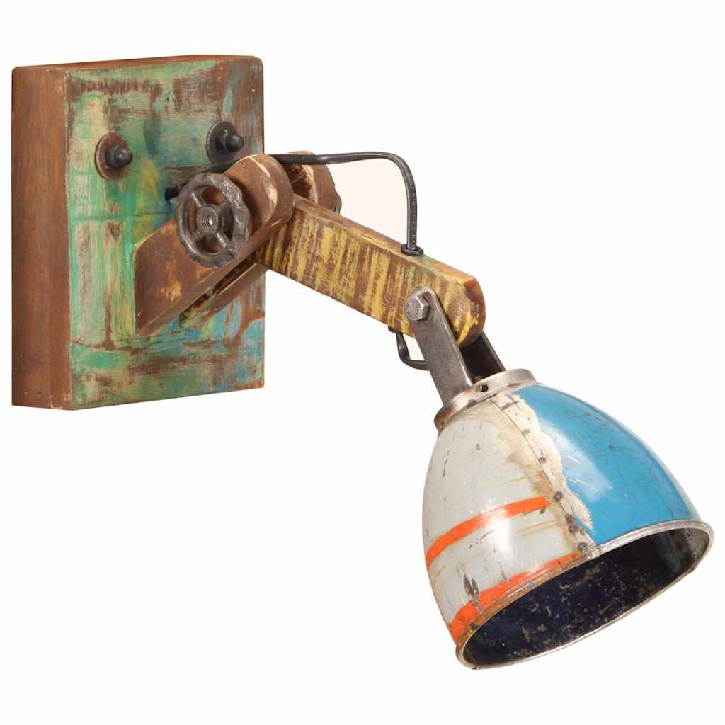 vidaXL Lampa ścienna w industrialnym stylu, kolorowa, okrągła, E27