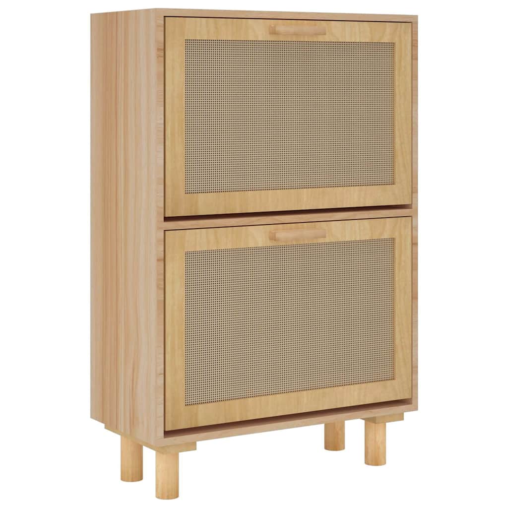 vidaXL Szafka na buty, brązowa, 52x25x80 cm, materiał drewnopochodny