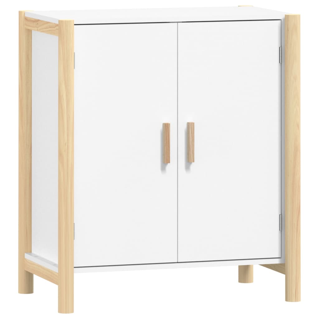 vidaXL Szafka, biała, 62x38x70 cm, materiał drewnopochodny