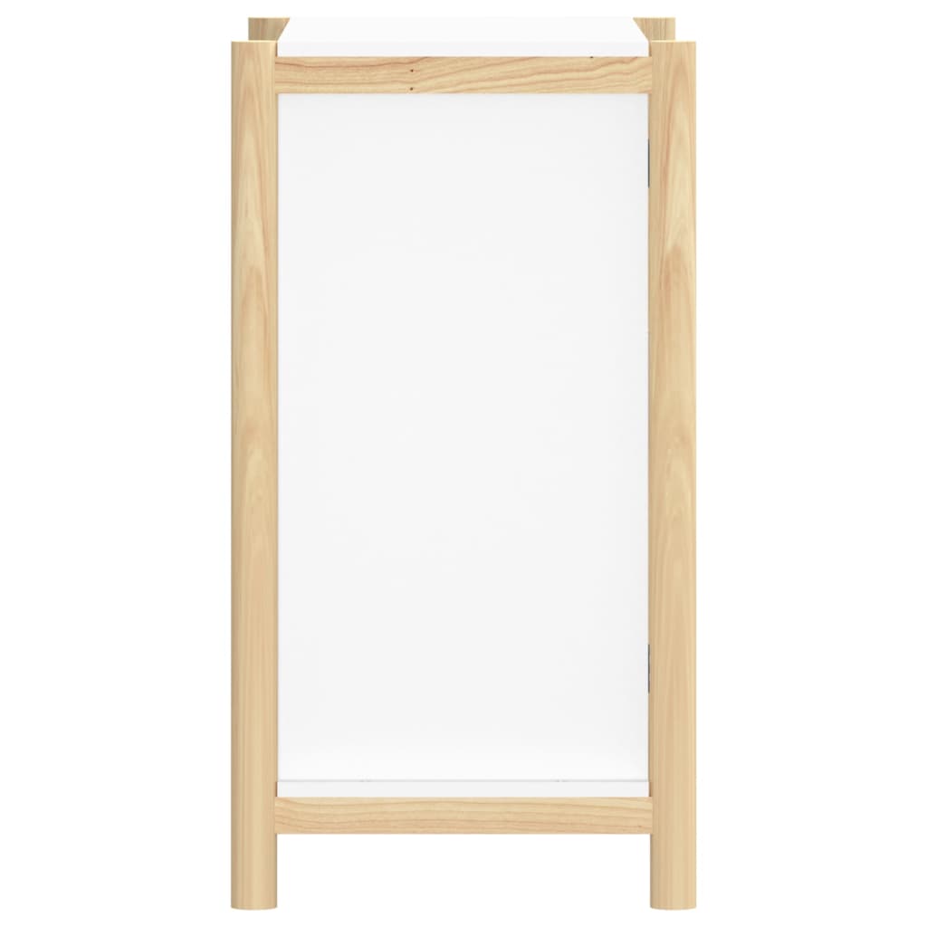 vidaXL Szafka, biała, 62x38x70 cm, materiał drewnopochodny