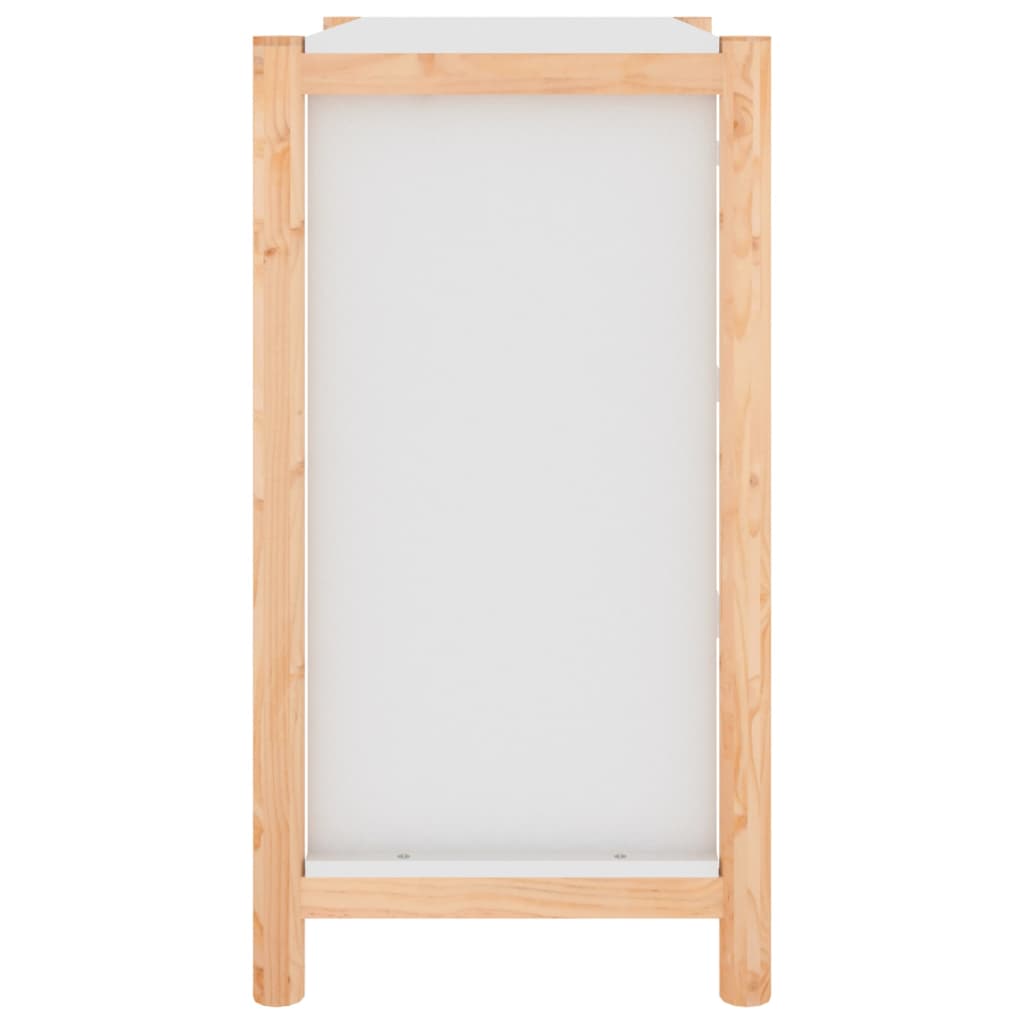 vidaXL Szafka, biała, 62x38x70 cm, materiał drewnopochodny