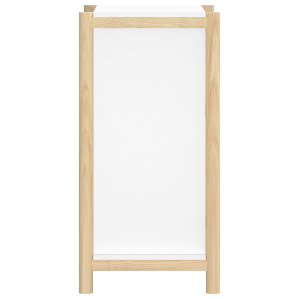 vidaXL Szafka, biała, 62x38x75 cm, materiał drewnopochodny