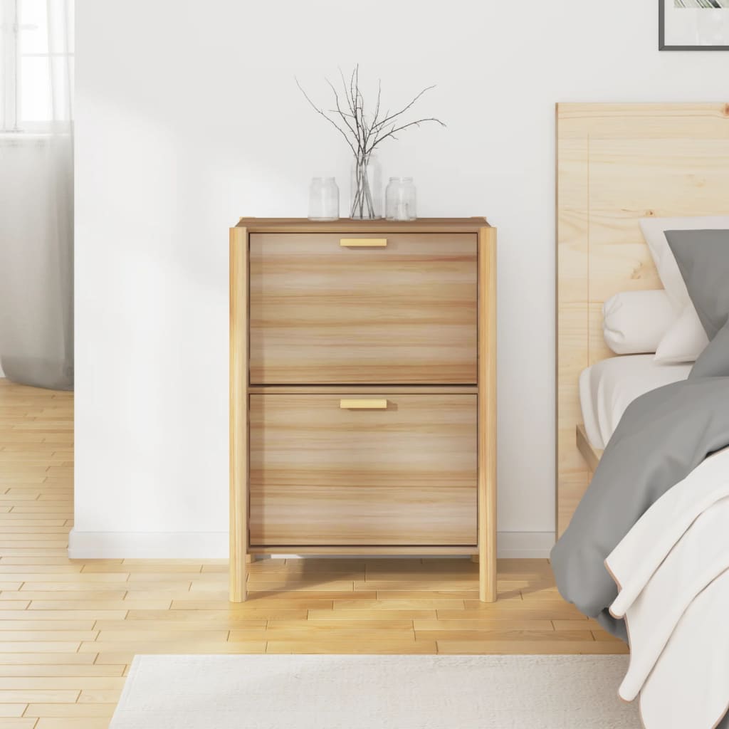 vidaXL Szafka na buty, 57,5x33x80 cm, materiał drewnopochodny