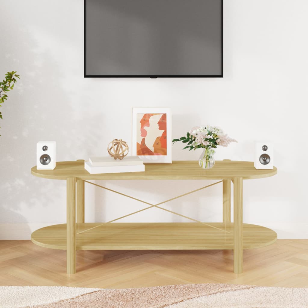 vidaXL Stolik kawowy, 110x48x40 cm, materiał drewnopochodny
