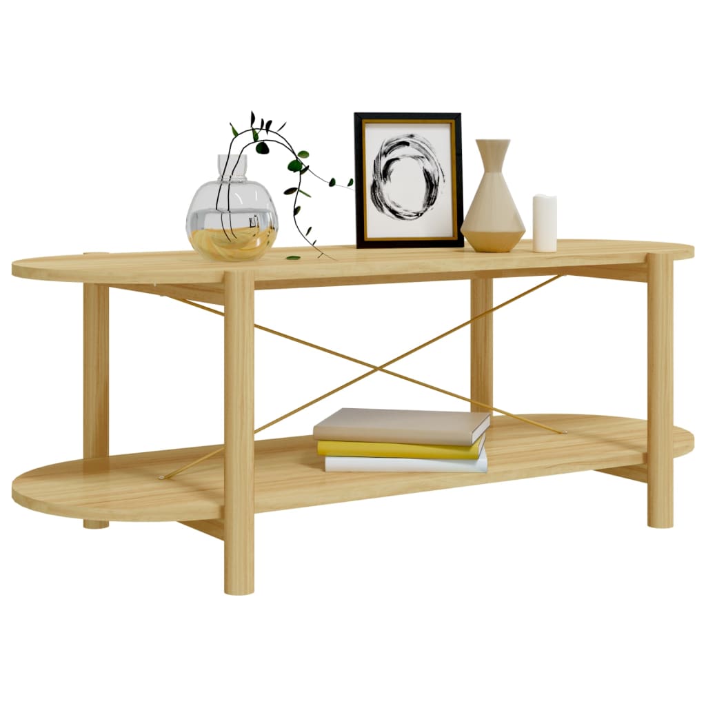 vidaXL Stolik kawowy, 110x48x40 cm, materiał drewnopochodny