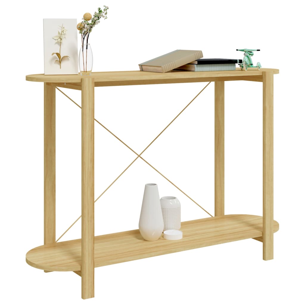 vidaXL Stolik konsolowy, 110x38x75 cm, materiał drewnopochodny