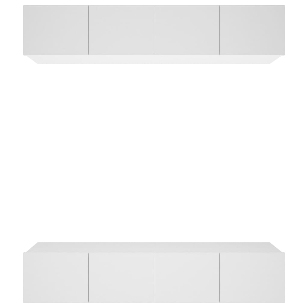 vidaXL Szafki TV, 4 szt., białe, 80x30x30 cm, materiał drewnopochodny