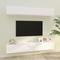 vidaXL Szafki ścienne pod TV, 4 szt., białe, 100x30x30 cm