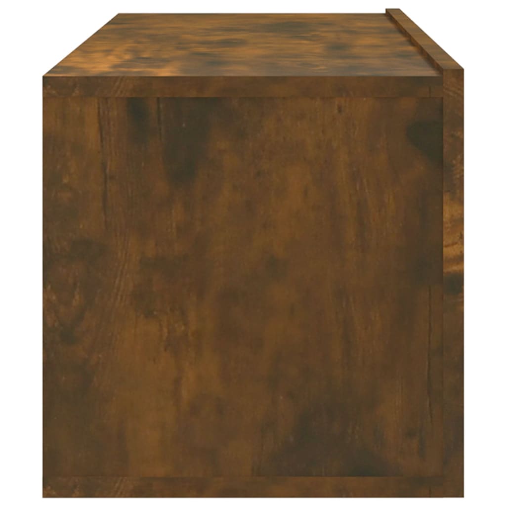 vidaXL Ścienne szafki TV, 4 szt., przydymiony dąb, 100x30x30 cm