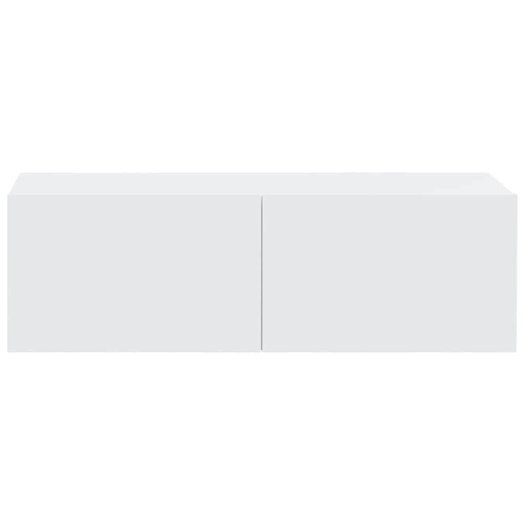 vidaXL Zestaw 4 szafek telewizyjnych, biały, materiał drewnopochodny