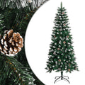 vidaXL Sztuczna choinka ze stojakiem, zielona, 150 cm, PVC