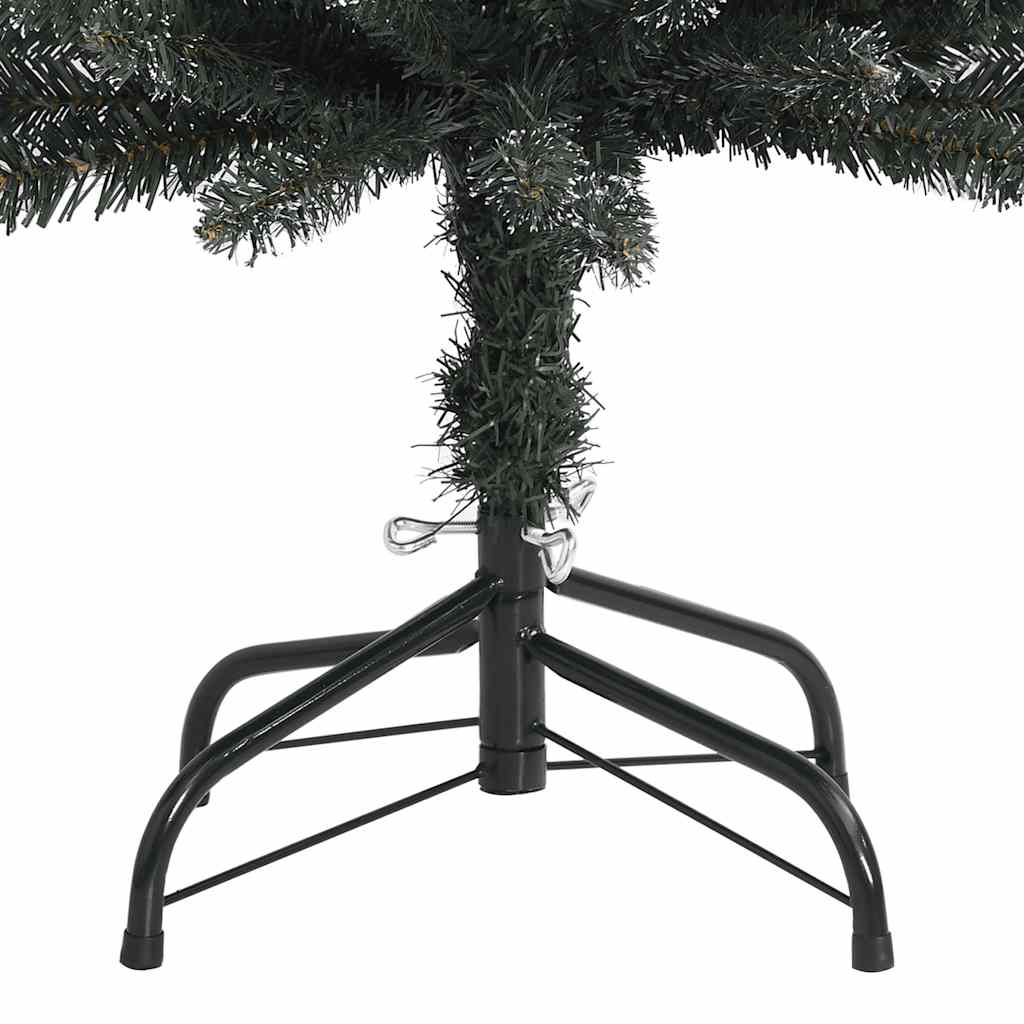 vidaXL Sztuczna, smukła choinka ze stojakiem, zielona, 150 cm, PVC