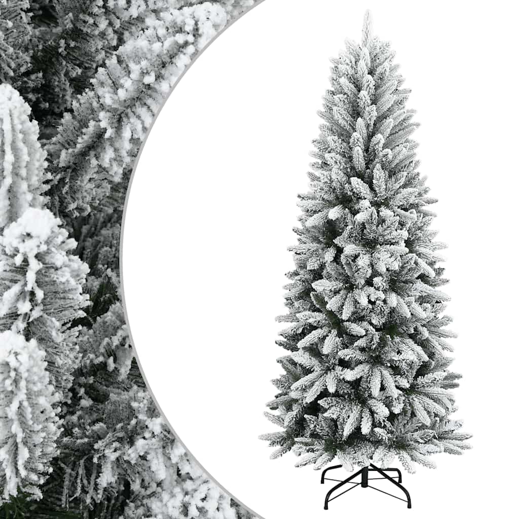 vidaXL Sztuczna choinka pokryta śniegiem, 120 cm, PVC i PE