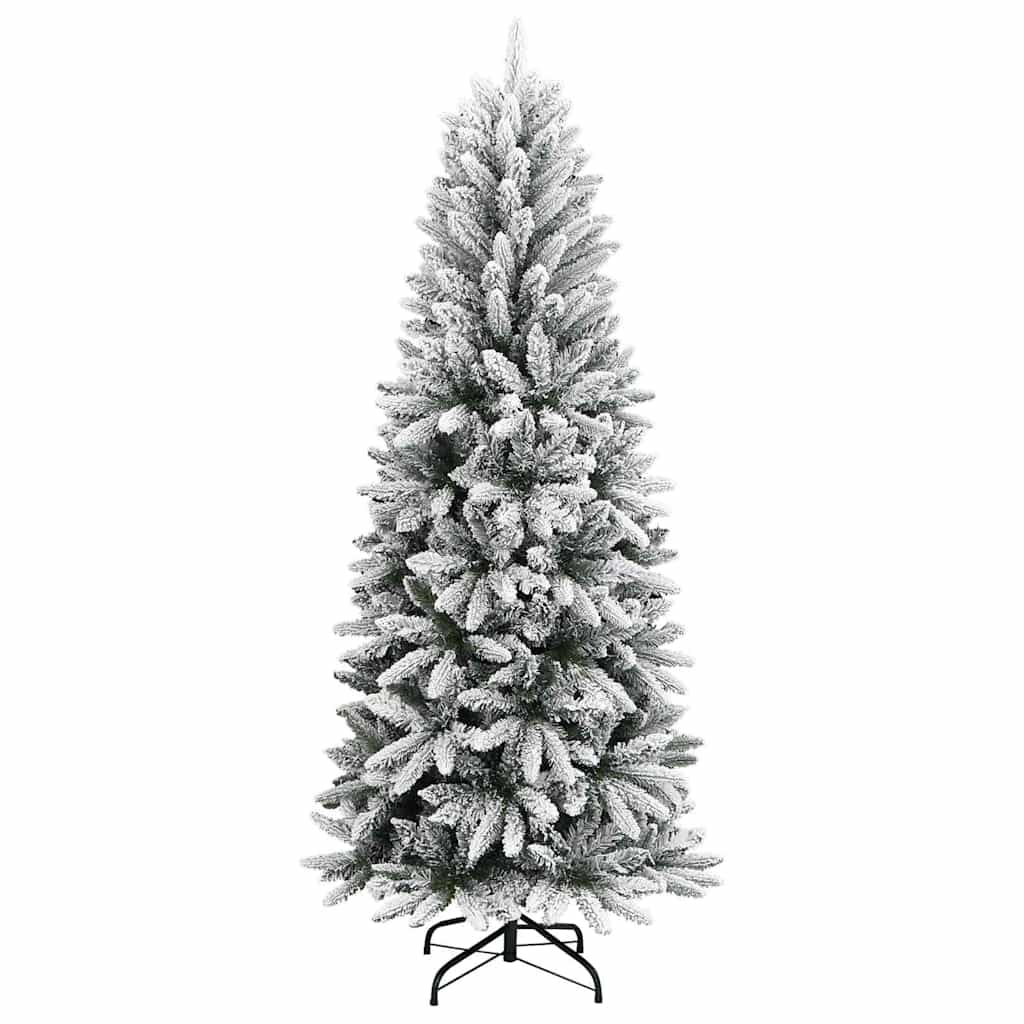 vidaXL Sztuczna choinka pokryta śniegiem, 120 cm, PVC i PE