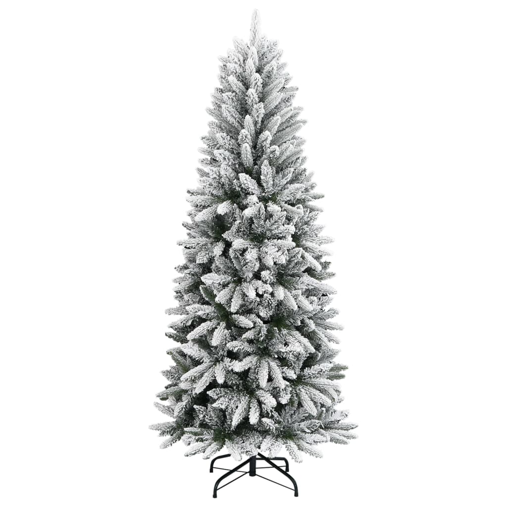 vidaXL Sztuczna choinka pokryta śniegiem, 150 cm, PVC i PE