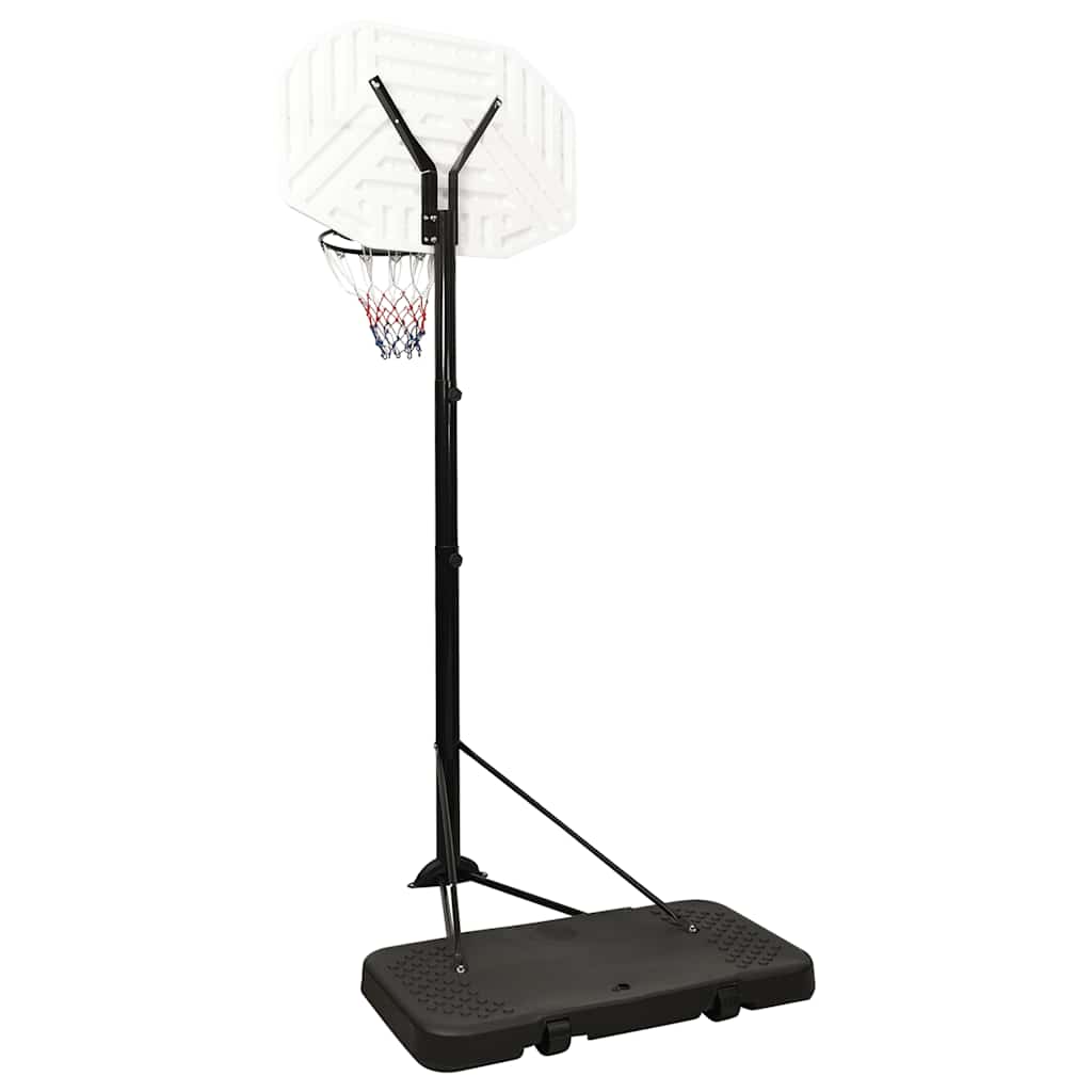 vidaXL Stojak do koszykówki, biały, 258-363 cm, polietylen