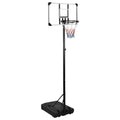 vidaXL Stojak do koszykówki z przezroczystą tablicą, 235-305 cm