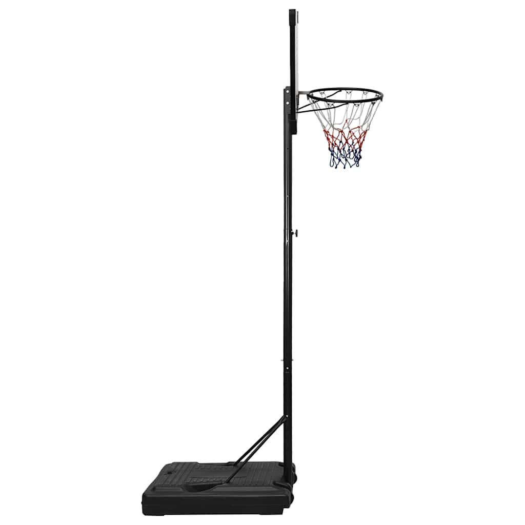 vidaXL Stojak do koszykówki z przezroczystą tablicą, 235-305 cm