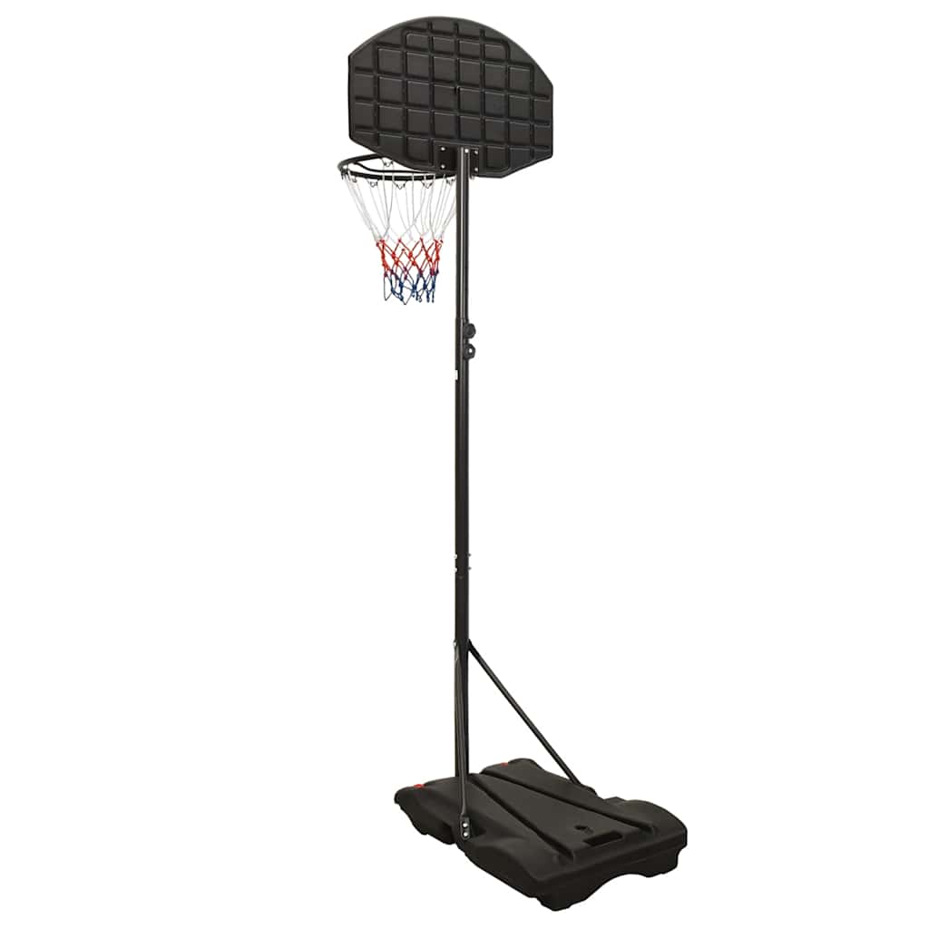 vidaXL Stojak do koszykówki, czarny, 216-250 cm, polietylen