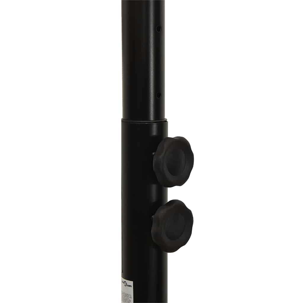 vidaXL Stojak do koszykówki, czarny, 216-250 cm, polietylen