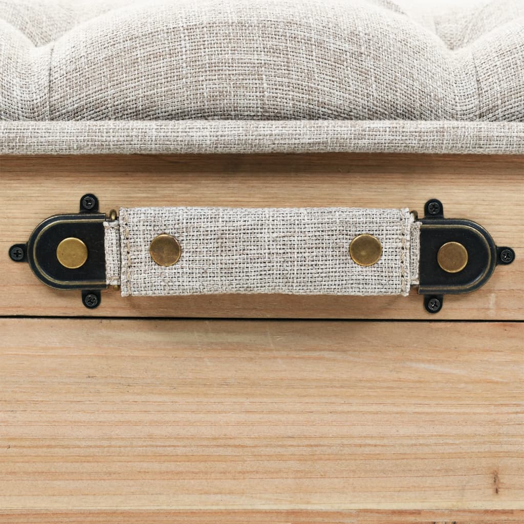 vidaXL Ławka magazynowa 110 cm z litego drewna jodłowego