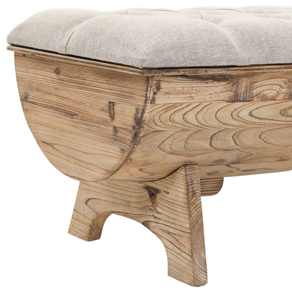 vidaXL Ławka magazynowa 103 cm z litego drewna jodłowego